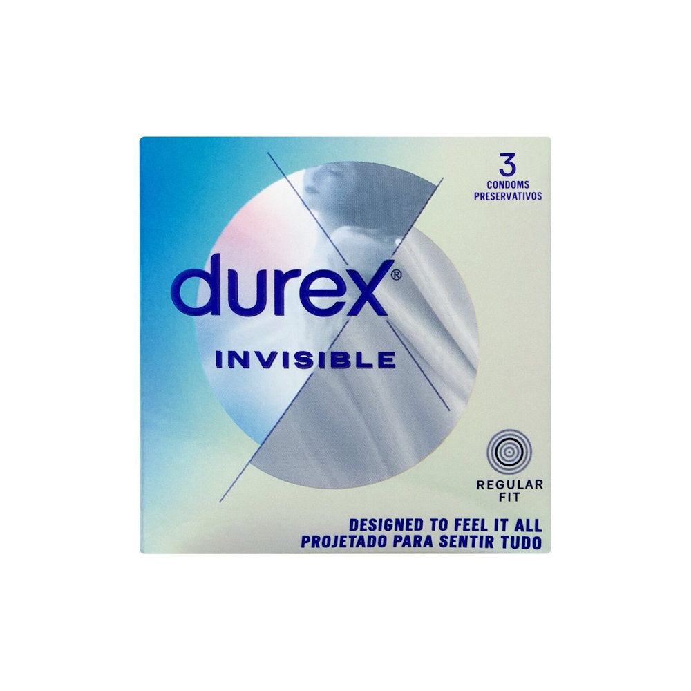 Durex | Invisible Regular Fit Condoms 3s Packaging