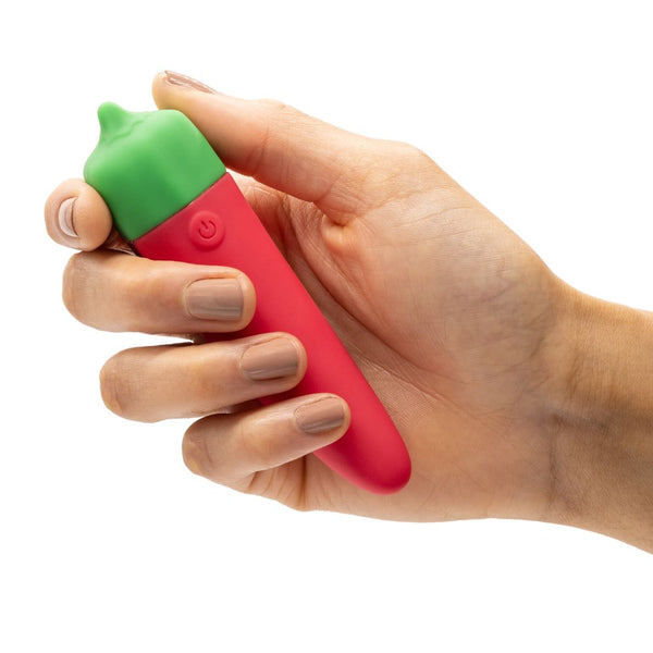 Emojibator | The Official Chili Pepper Emoji Vibrator in hand