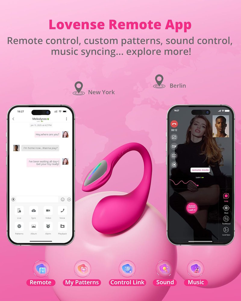 Lovense | Lush 4 App-Controlled G-Spot Egg Vibrator Remote Interactive App Control