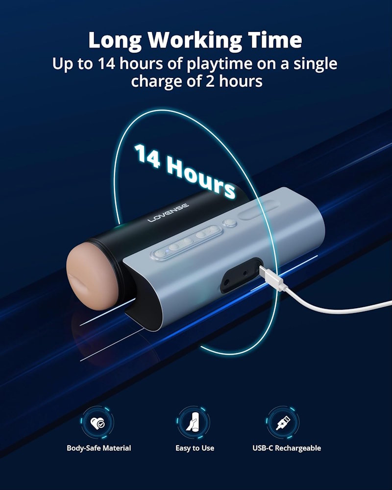 Lovense | Solace Pro AI-Powered App-Controlled Thrusting Male Masturbator USB Rechargeable
