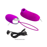 Pretty Love | Orthus Clitoral Suction & Egg Vibrator Set USB Charger