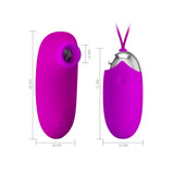 Pretty Love | Orthus Clitoral Suction & Egg Vibrator Set Dimensions