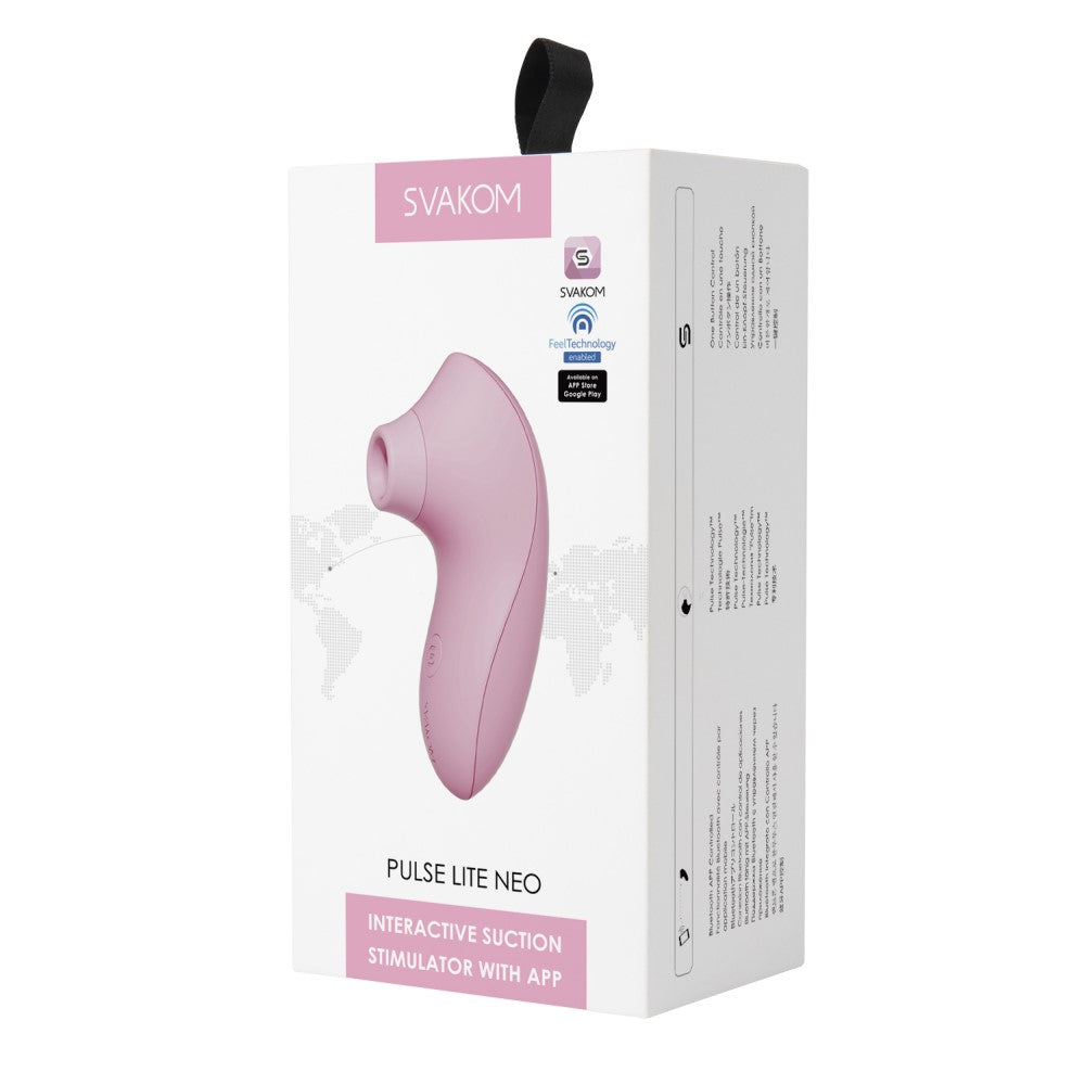 Packaging of Pulse Lite Neo Interactive Suction Stimulator | Svakom (Pale Rosette)