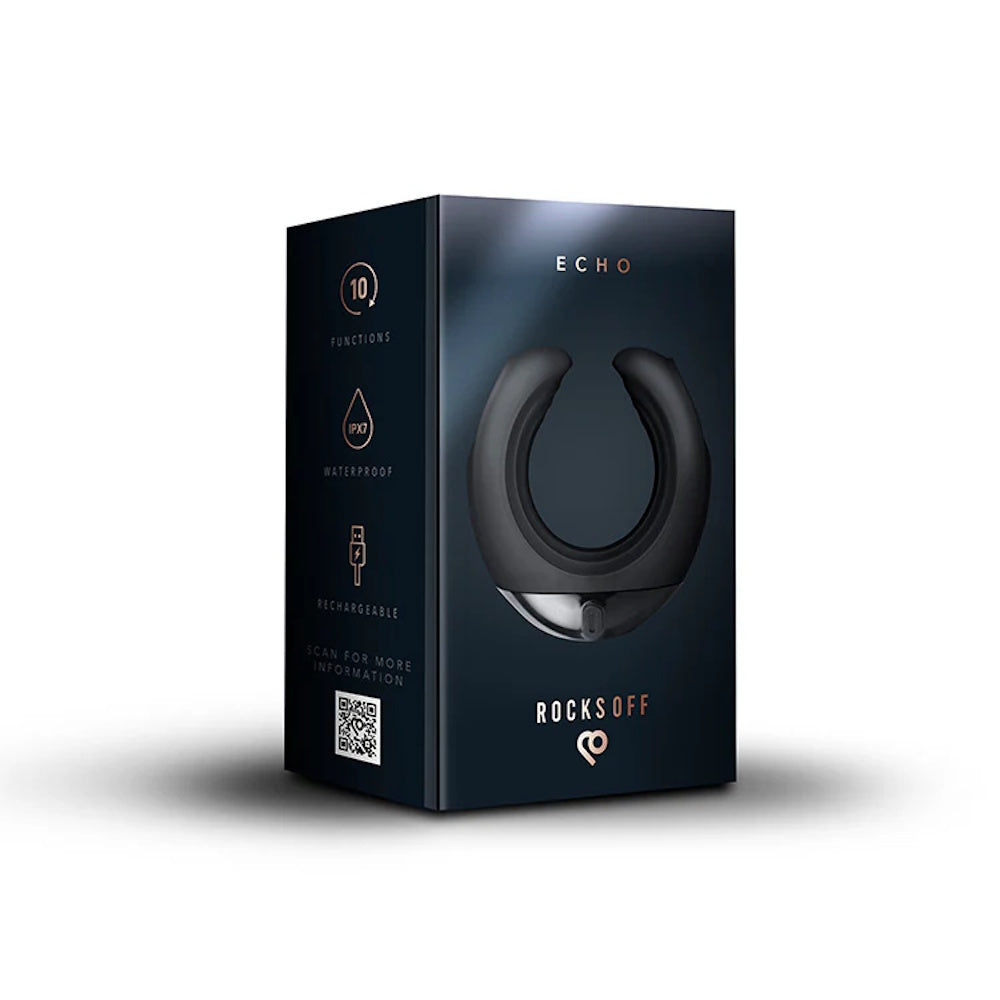 Rocks-Off | Echo Vibrating Male Masturbator Packaging