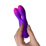 Rocks-Off | Glo Girl Bunny Flexible Rabbit Vibrator in Hand