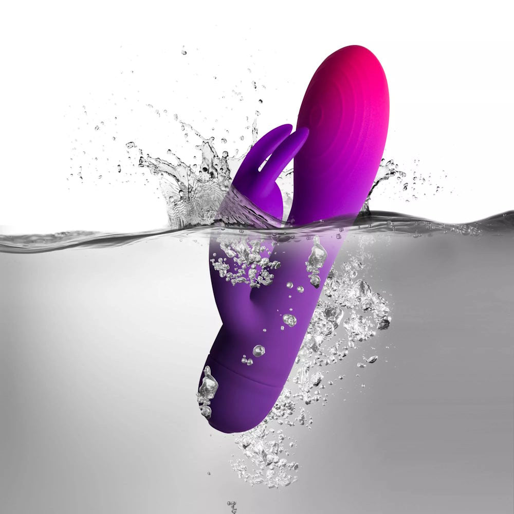 Waterproof Rocks-Off | Glo Girl Rabbit Vibrator Floating in Water