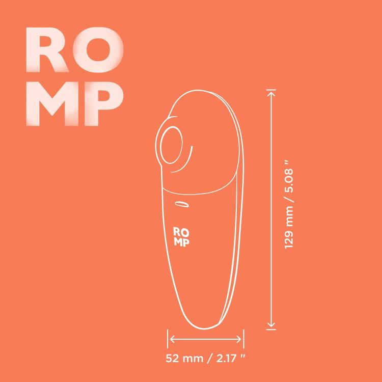 Romp | Switch X Clitoral Suction Stimulator Dimensions