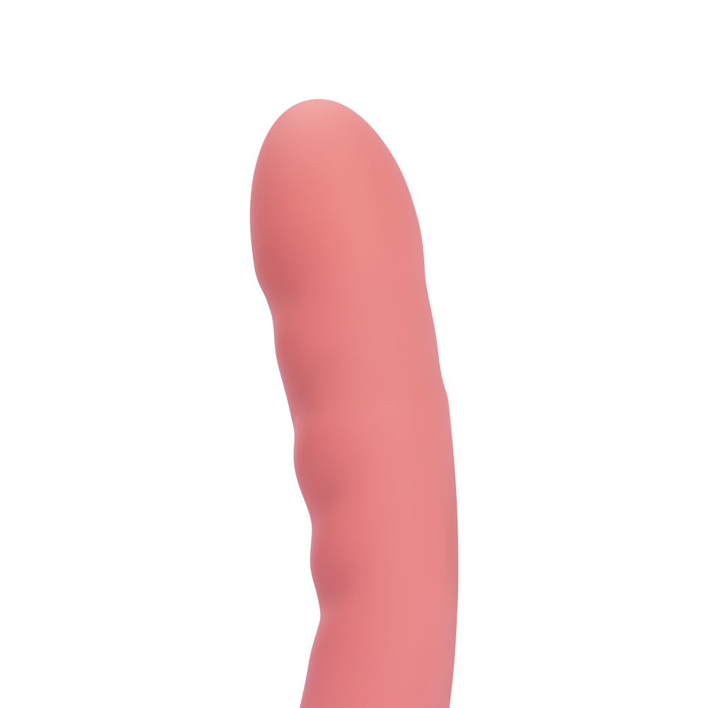 Svakom Ava Neo Interactive Thrusting Vibrator Peach Pink Ribbed Tip