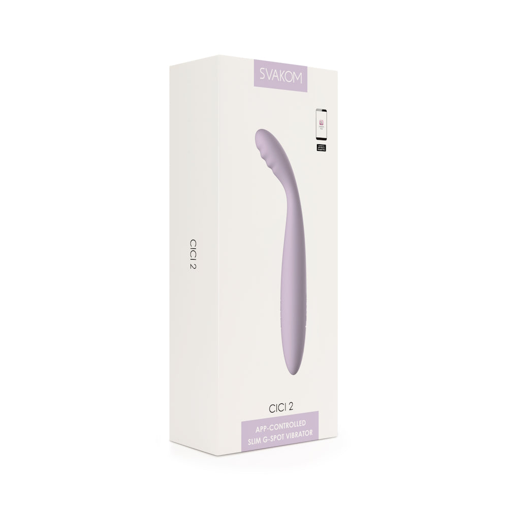Svakom | Cici 2 App-Controlled Slim G-Spot Vibrator Packaging