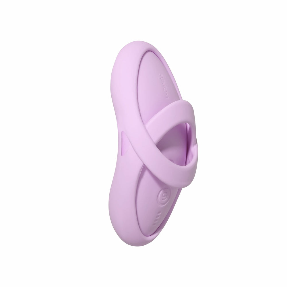 Svakom Echo 2 App-Controlled Flexible Finger Vibrator (Pink Lilac) On White Background