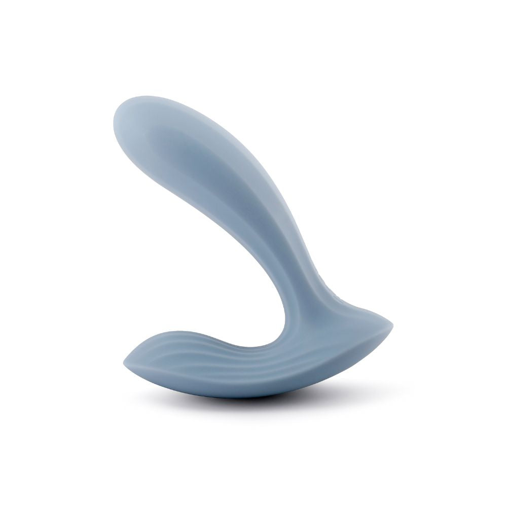 Svakom | Erica App-Controlled Wearable Vibrator & Anal Stimulator (Dusty Blue) on White Background