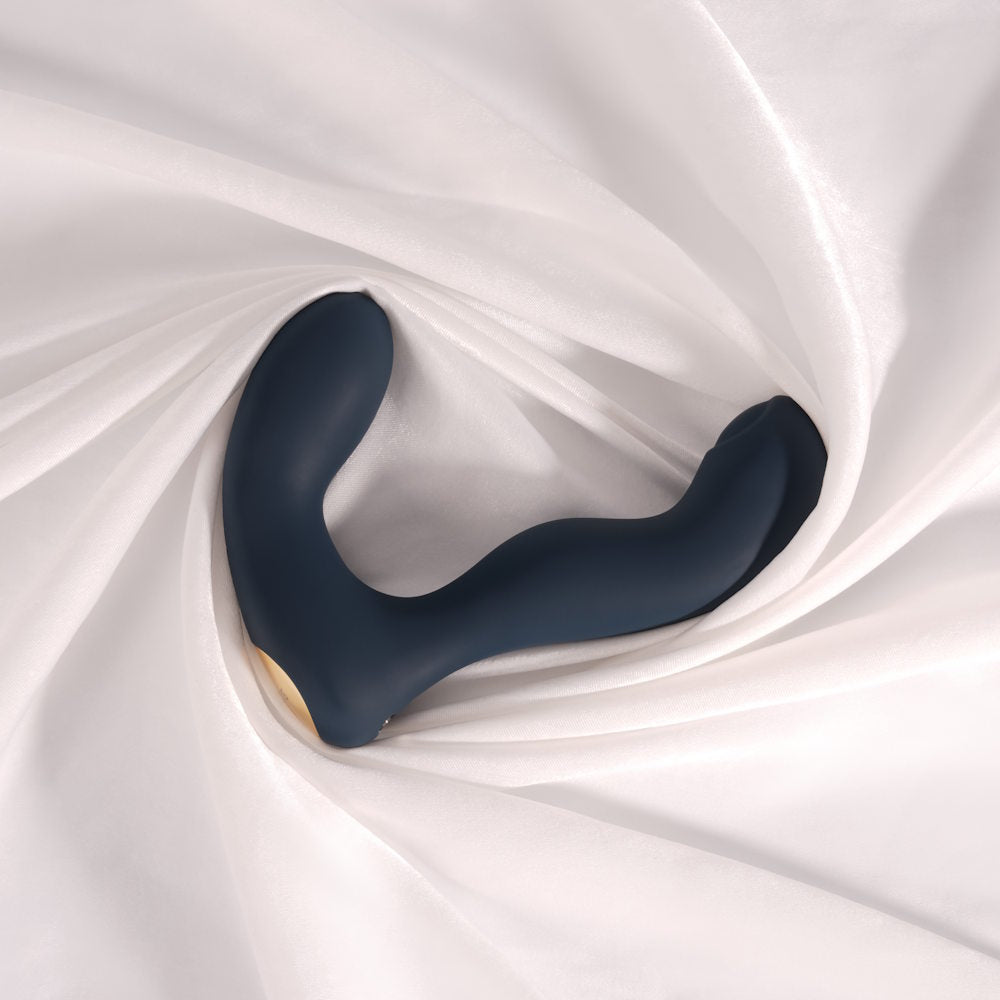Svakom Iker Neo Interactive Pulsating Prostate & Perineum Vibrator In Bedsheets