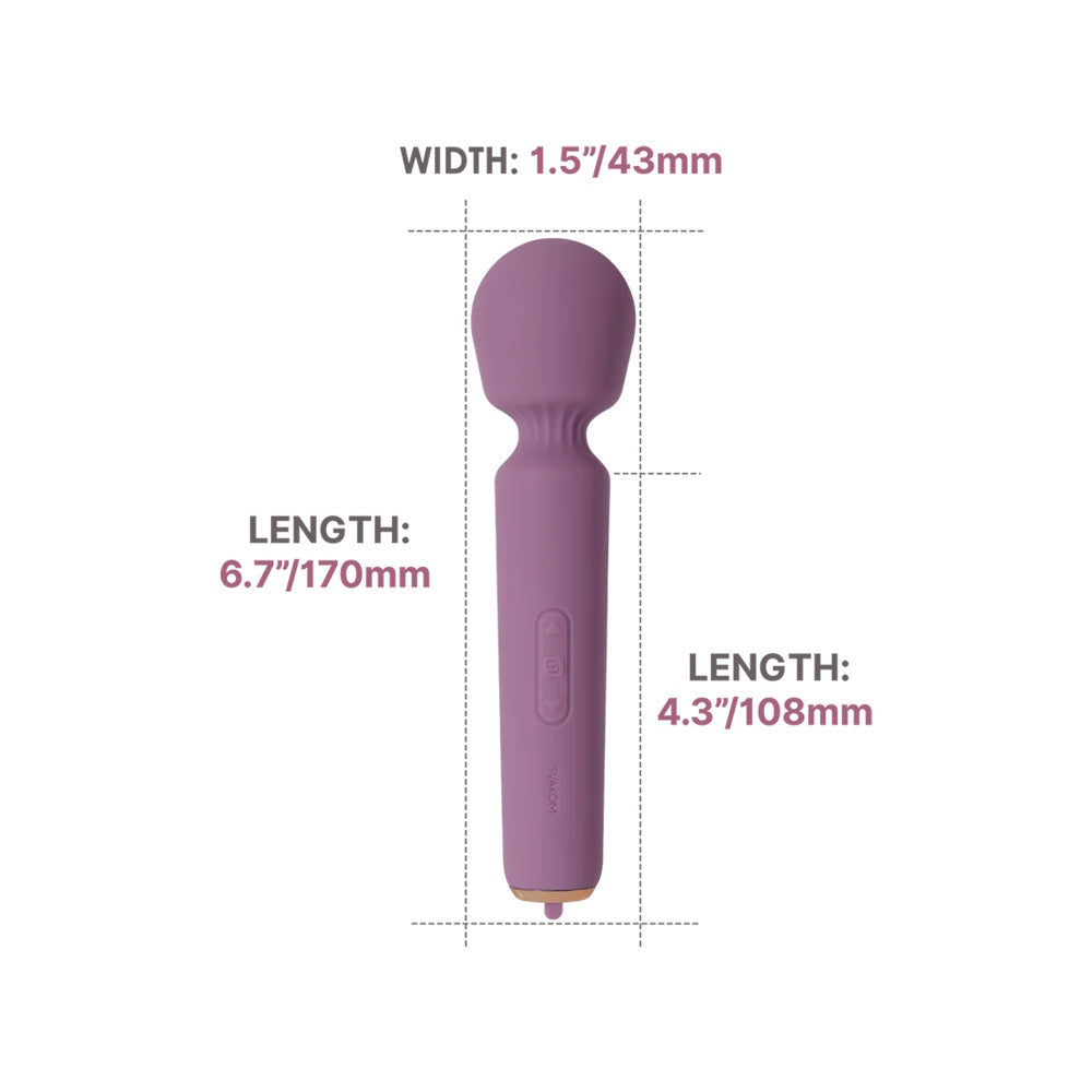 Svakom | Mini Emma Neo Interactive Compact Wand Vibrator Dimensions
