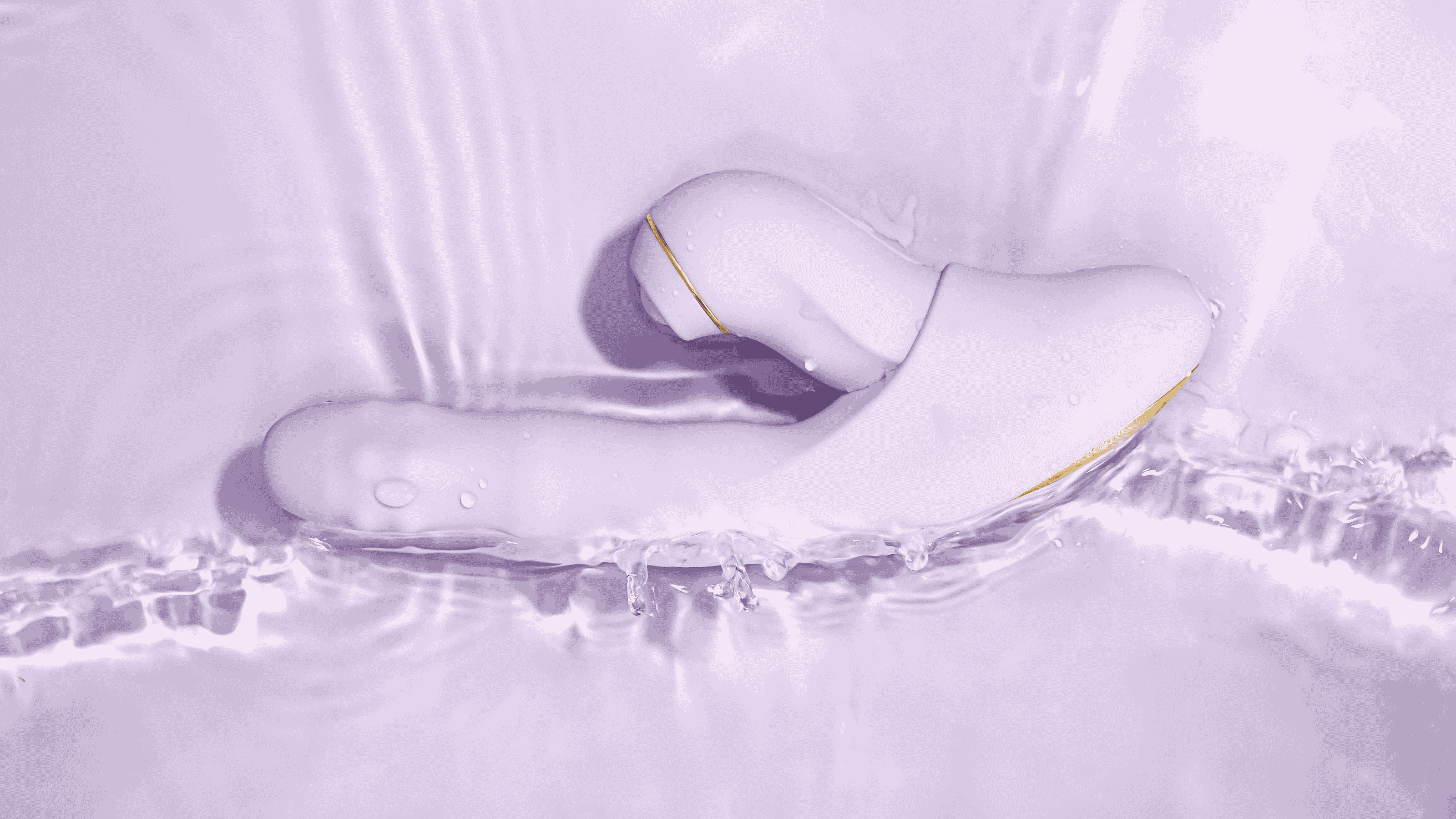 Svakom DuoGlow Thrusting Beaded G-spot Vibrator With Pulsating Clitoral Stimulator Vibrating In Water | OneNightOnly