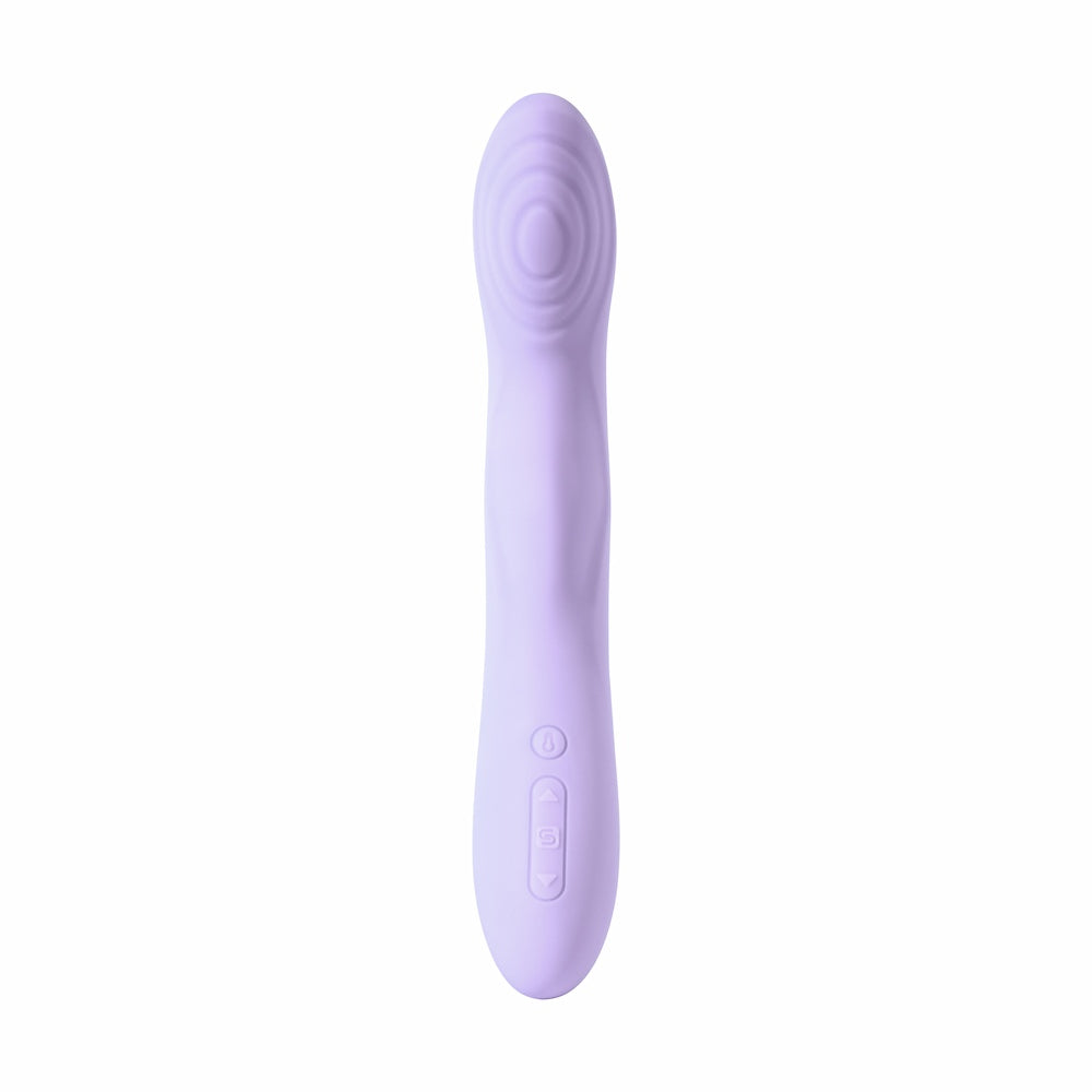 Front View Of Svakom Selena App-Controlled Heating & Thrusting G-Spot Vibrator On White Background