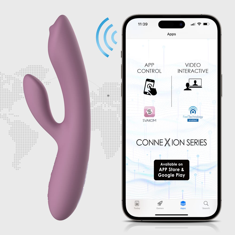 Svakom | Trysta Neo Interactive Rabbit Vibrator with G-Spot Ball App Control