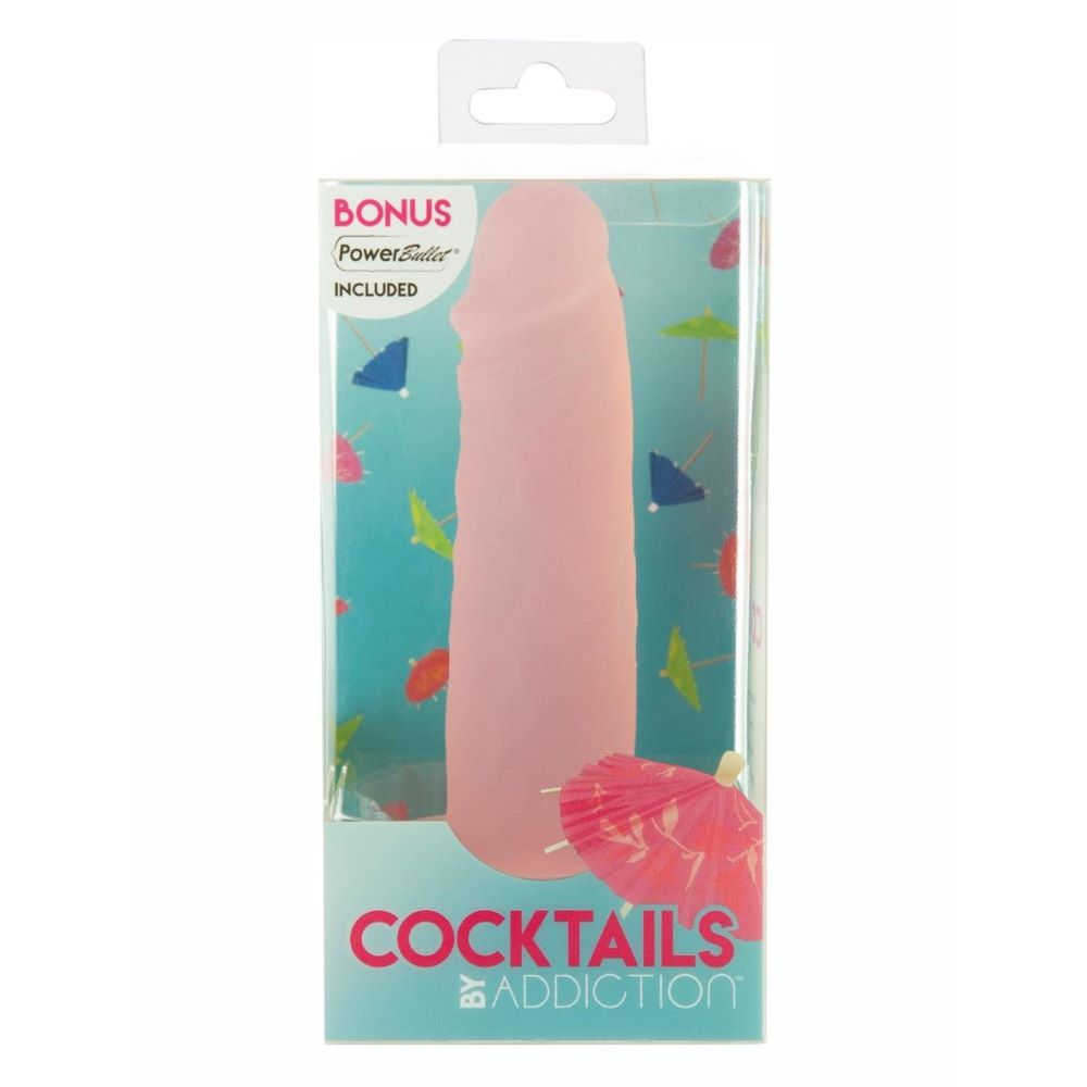 Swan Addiction | Cocktails 5.5 Inch Suction Cup Dildo (Peach Bellini) in packaging