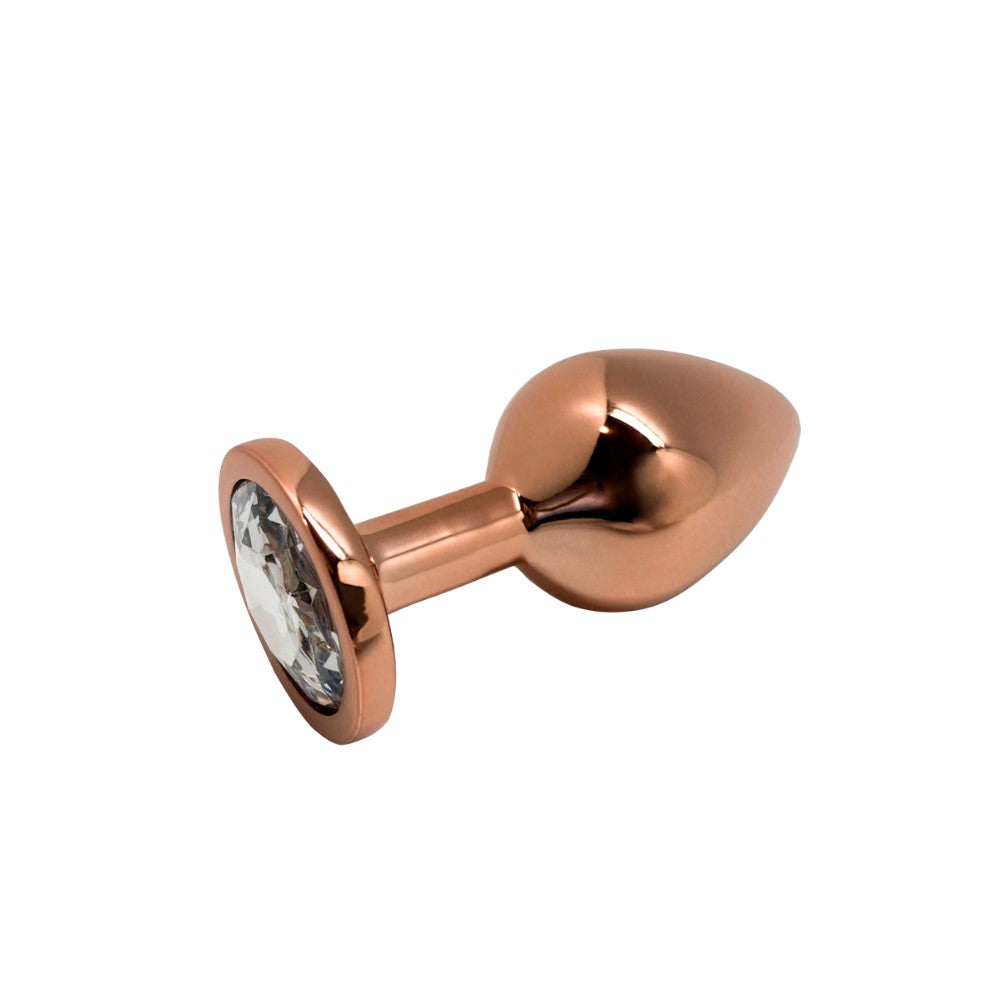 Medium Tralalo Rose Gold Metal Anal Plug | Wooomy (White)