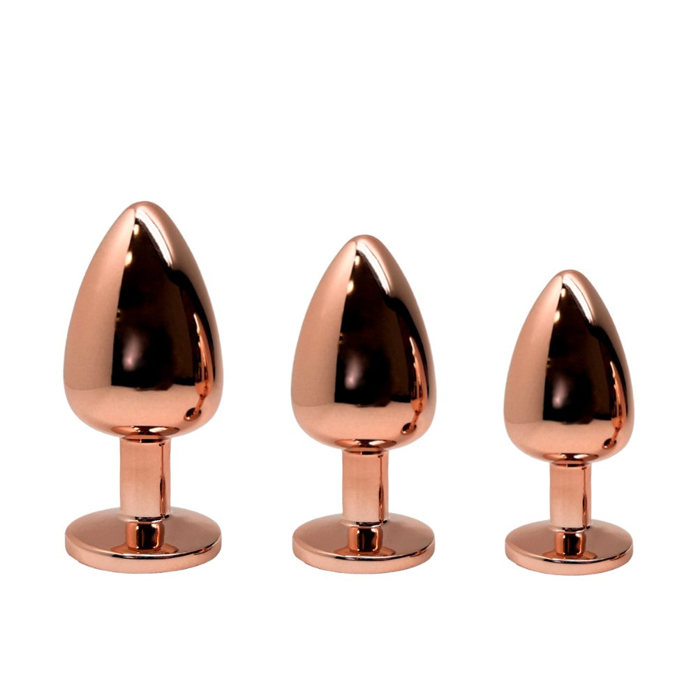Set of Tralalo Rose Gold Metal Anal Plug | Wooomy