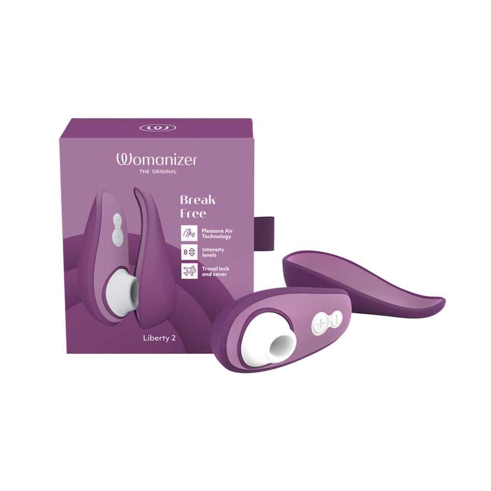 Womanizer | Liberty 2 Pleasure Air Clitoral Suction Vibrator (Purple) with Packaging
