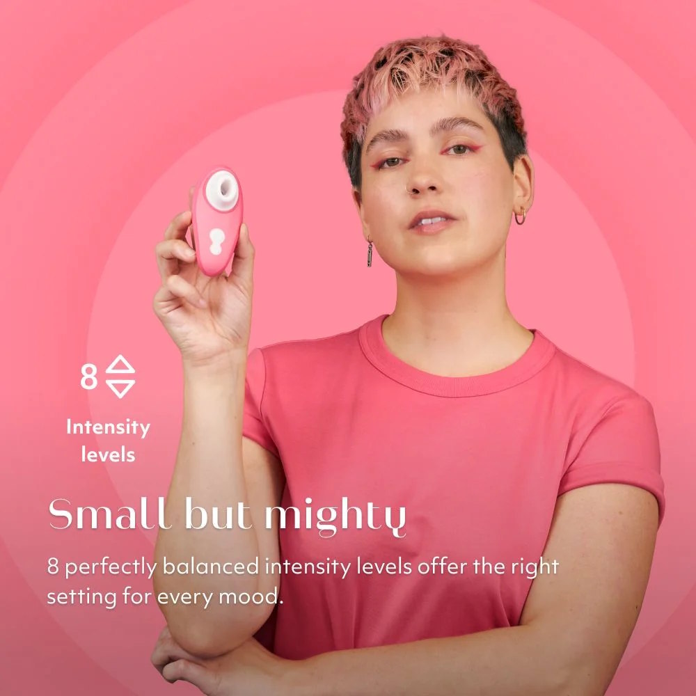 Womanizer | Liberty 2 Pleasure Air Clitoral Suction Vibrator (Vibrant Rose) Featuring 8 Intensity Levels For Every Mood