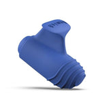 Back view of BTeased Basic Finger Ring Vibrator | B Swish - Denim