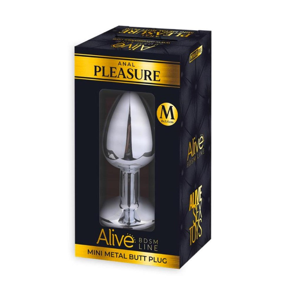 Product packaging of Alive Mini Metal Butt Plug | Adrien Lastic - Medium