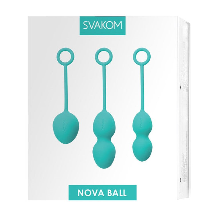 Product packaging of Nova Kegel Exercise Ball Set | Svakom - Green