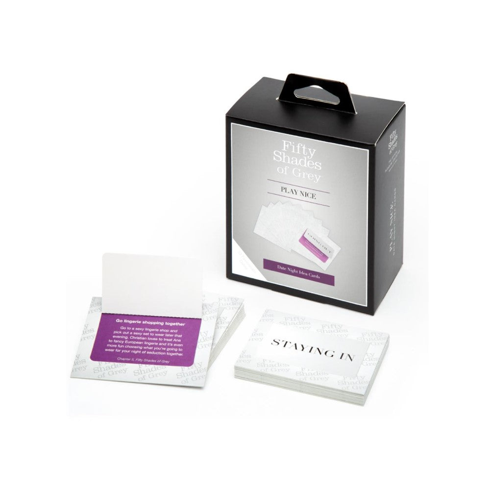 Full view of Play Nice Date Night Idea Cards | Fifty Shades