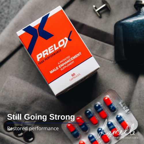 Full view of Prelox Peak Performance Male Enhancement Supplement | Lamelle® - 60 caps