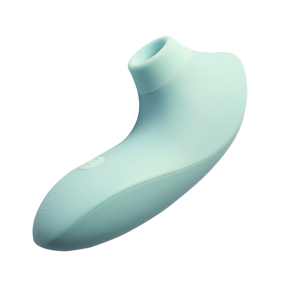 Side view of Pulse Lite Neo Interactive Suction Stimulator | Svakom (Seafoam Blue)
