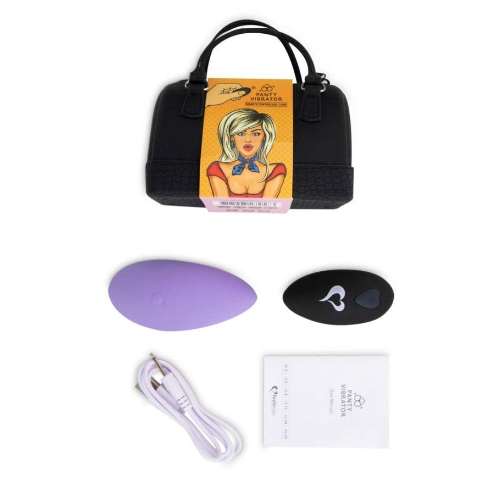 Packaging inserts of Remote Controlled Panty Vibrator | FeelzToys - Purple