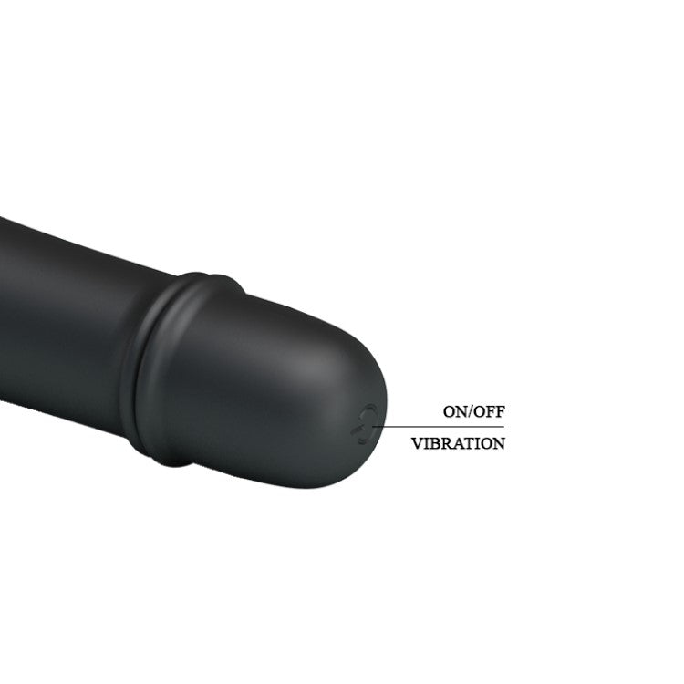 Control Button of Solomon Ribbed Bullet Vibrator | Pretty Love - Black 