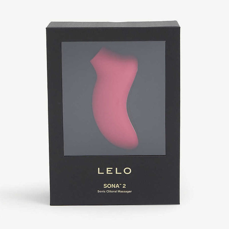 Sona 2 Sonic Clitoral Massager | Lelo - Cerise in packaging 