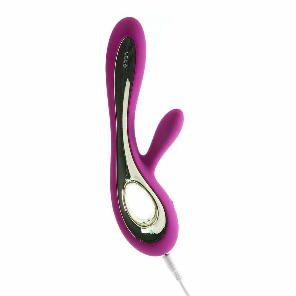 Soraya G-Spot And Clitoral Rabbit Vibrator | Lelo - Deep Rose with charger