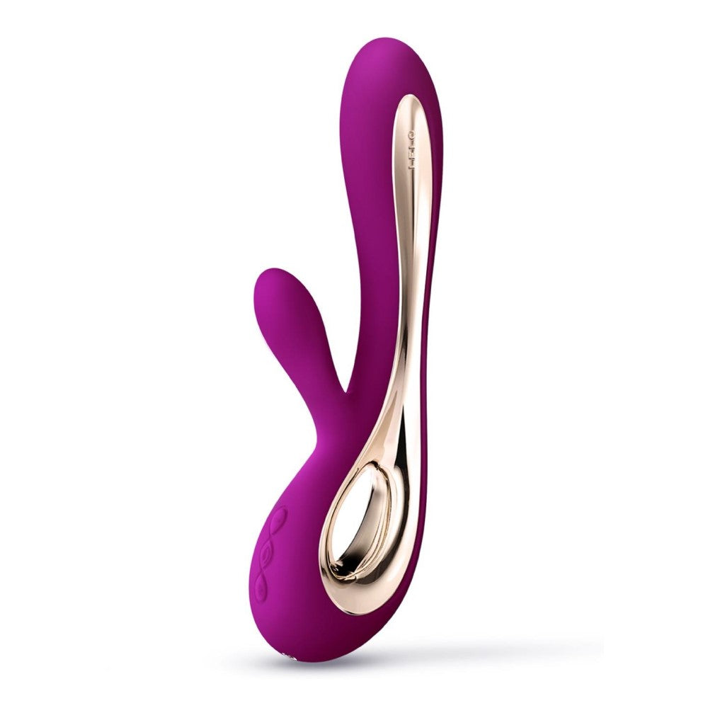 Full view of Soraya G-Spot And Clitoral Rabbit Vibrator | Lelo - Deep Rose