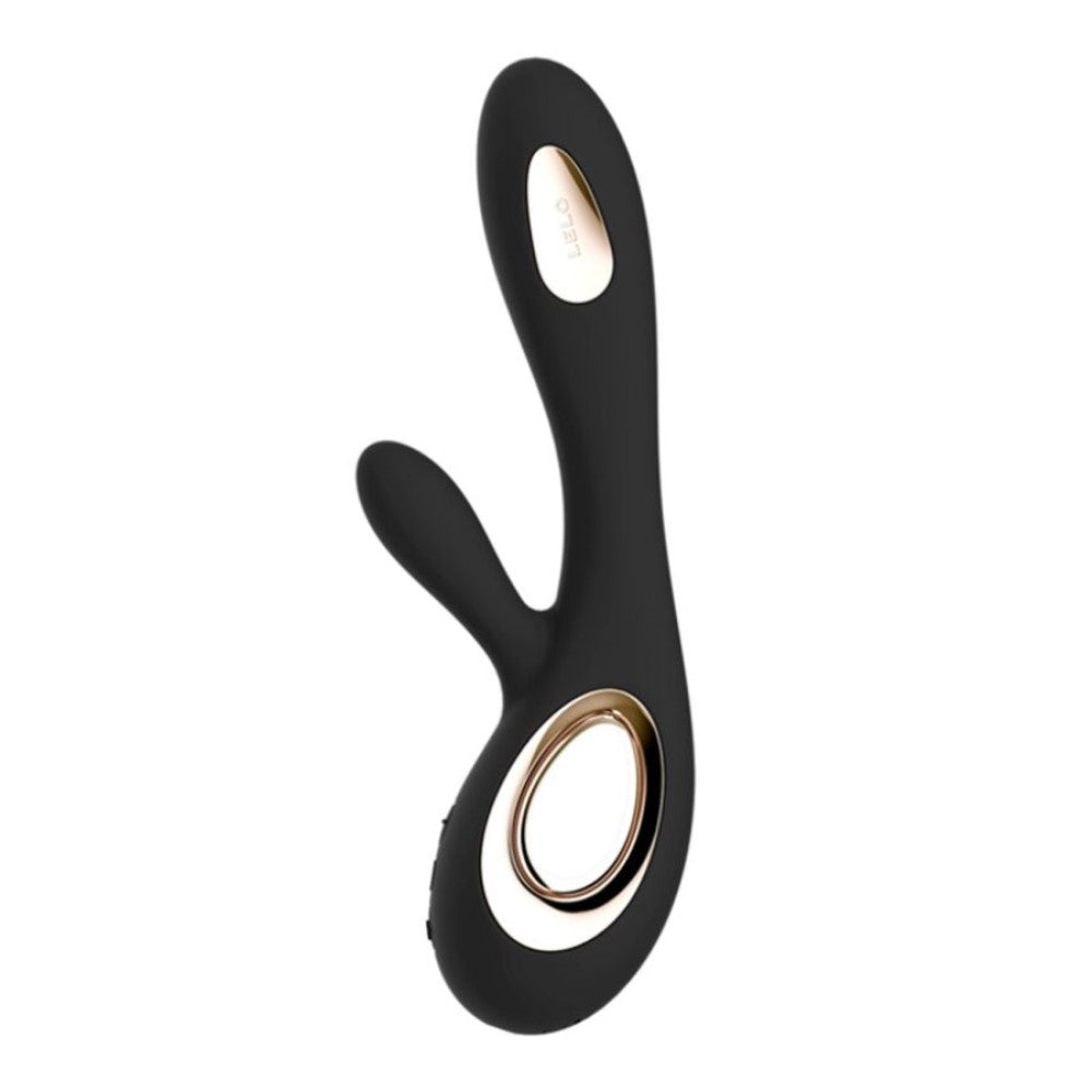 Side view of Soraya Wave Luxurious Rabbit Massager | Lelo - Black