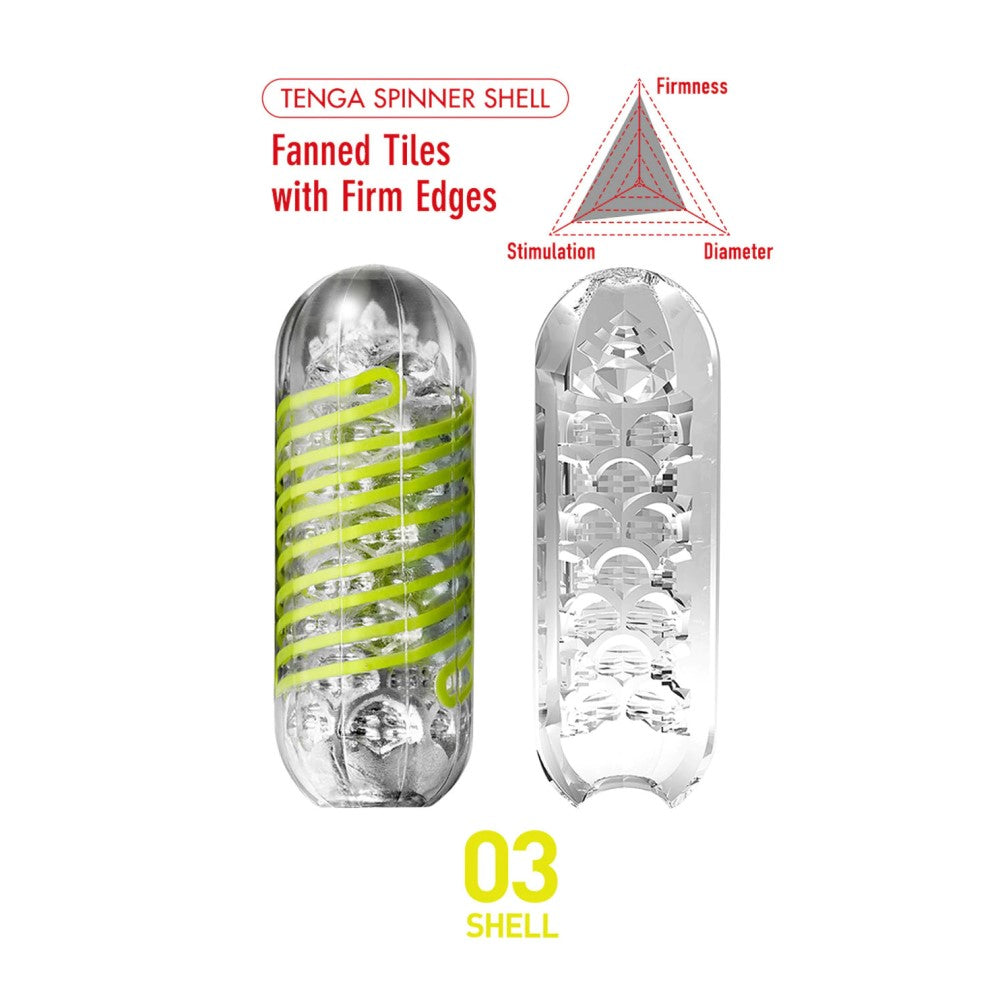 Product specifications of Spinner Masturbator | Tenga - 03 Shell