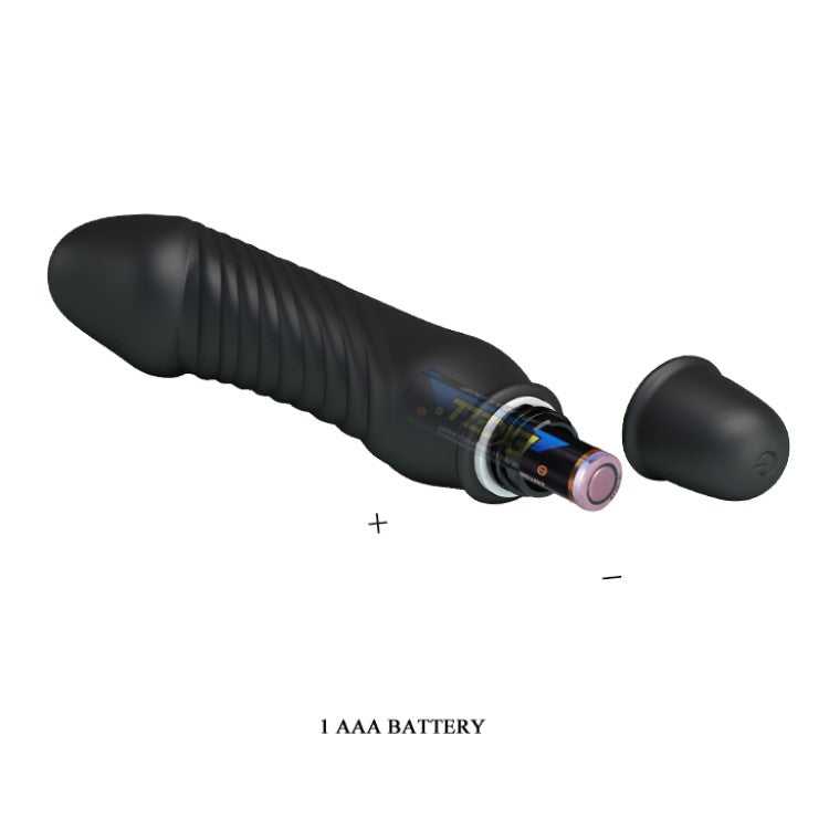 Battery insertion of Stev Penis Shaped Bullet Vibrator | Pretty Love - Black