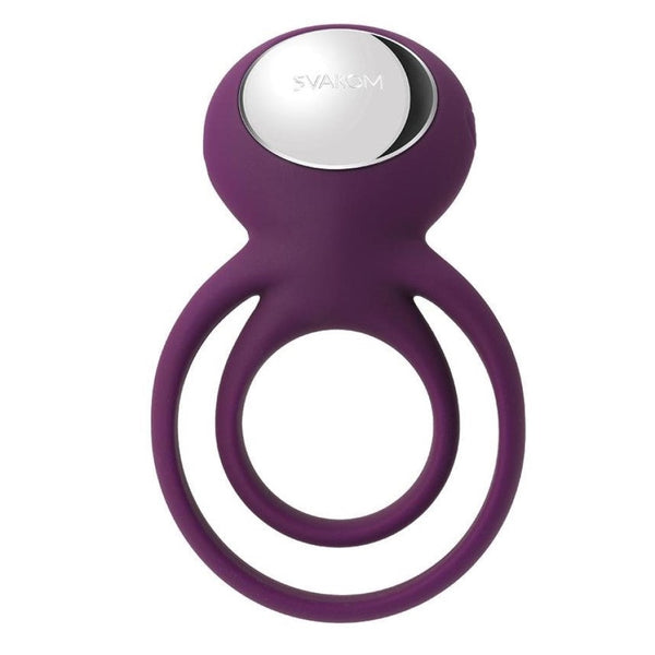 Front view of Tammy Double Ring Couples Vibrator | Svakom - Violet 