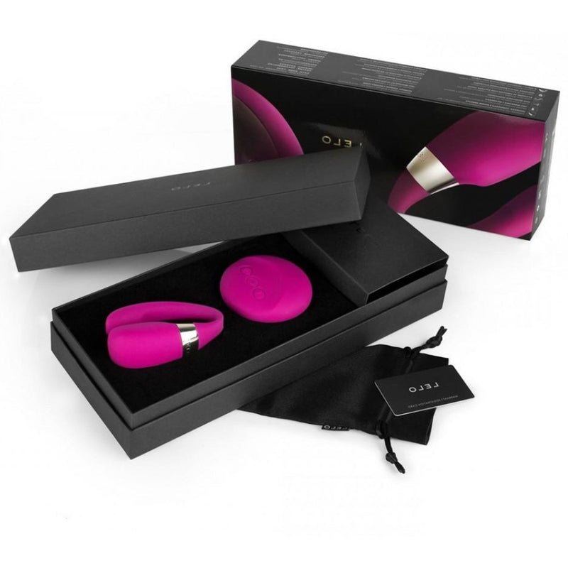 Product packaging for Tiani 3 Remote-Controlled Couples Massager | Lelo - Cerise 