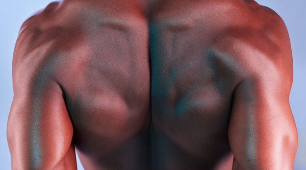 Male Model Flexing His Back Muscles | OneNightOnly 