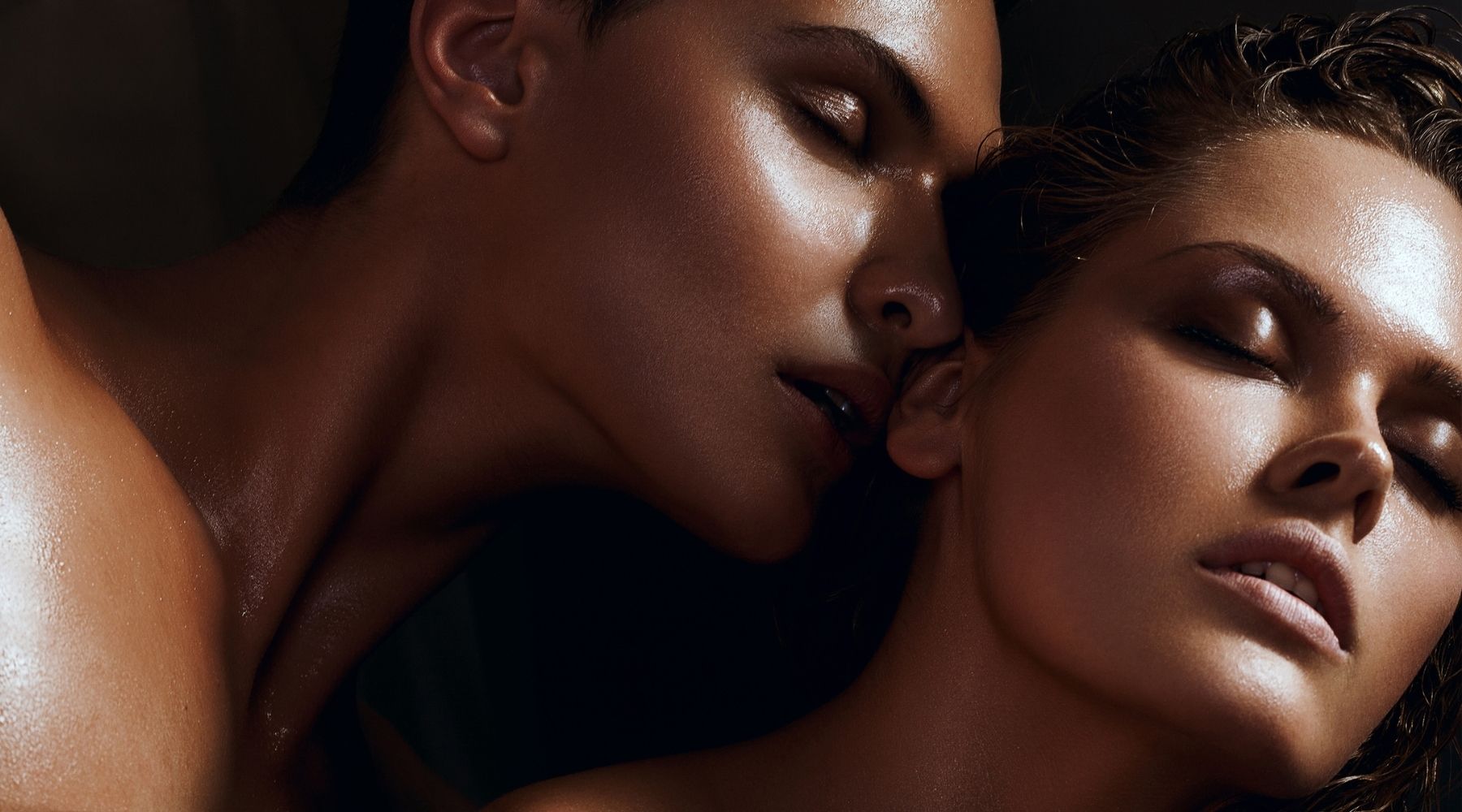 Couple Sensually Caressing Each Other For The Month Of Love | OneNightOnly