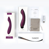 Packaging contents of Amy 2 Flexible G-Spot Vibrator | Svakom (Violet)