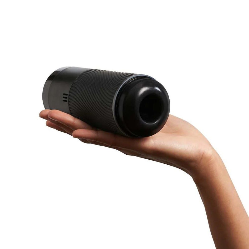 Arcwave | Pow Stroker with Suction Control (Black) in hand