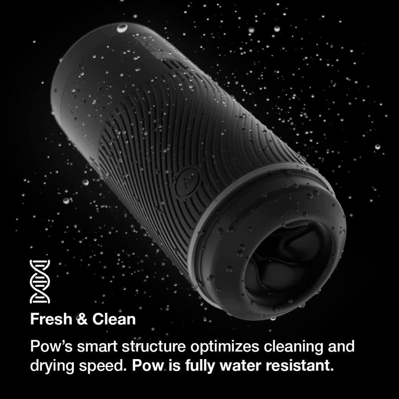 Waterproof Arcwave | Pow Stroker with Suction Control (Black)