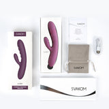 Packaging contents of Avery Thrusting Rabbit Vibrator | Svakom (Lilac)