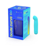 B Swish | Bcute Curve Infinite Classic Rechargeable G-Spot Bullet Vibrator (Beauty Edition) - Electric Blue with product packaging