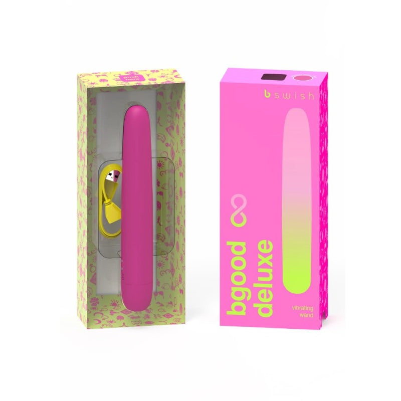 B Swish | Bgood Infinite Deluxe Rechargeable Vibrator in packaging