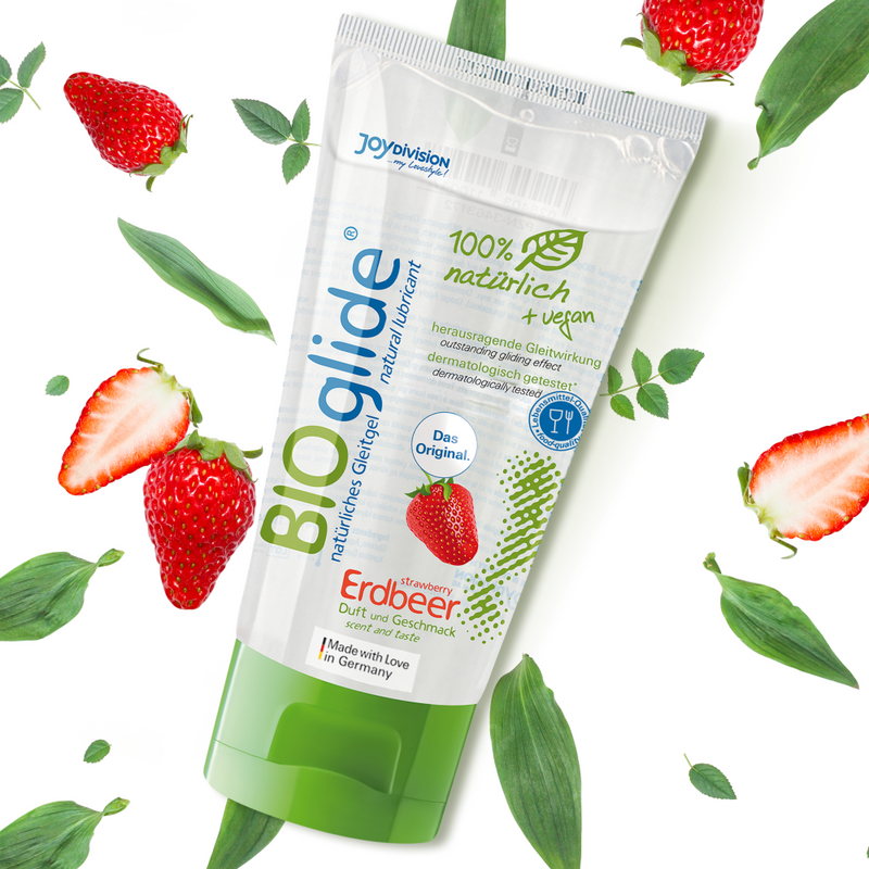 BIOglide Flavoured Water-Based Lubricant (80ml) | JoyDivision - Strawberry